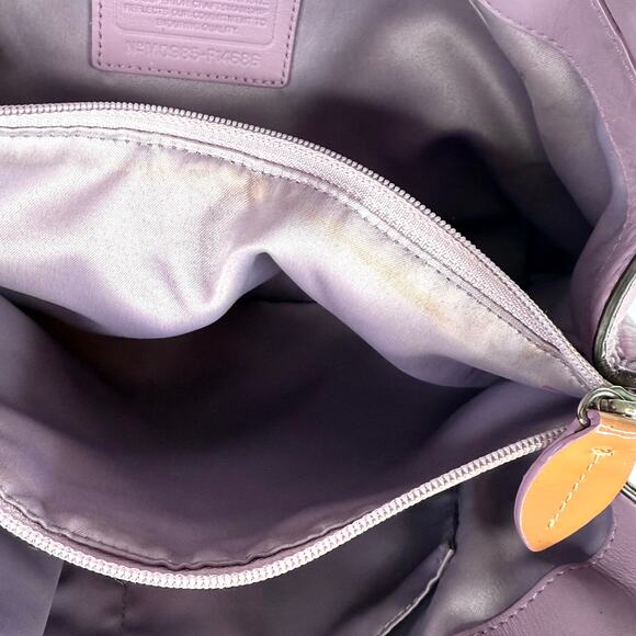 Coach Penelope Lavender Leather Shoulder Bag - Picture 11 of 14